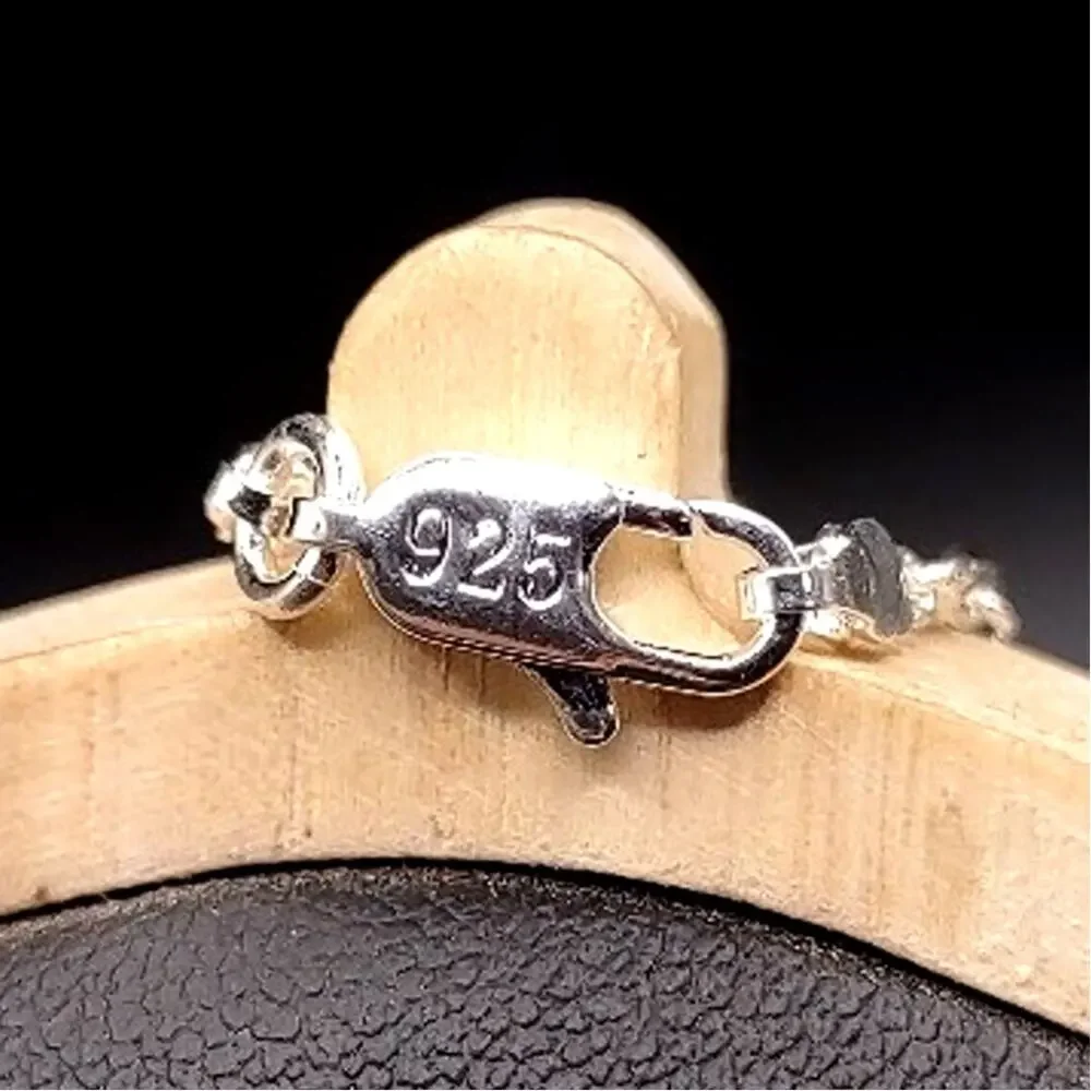 22 in. 925 Sterling Silver 2mm Spanish Chain Necklace Birthday Anniversary Gift